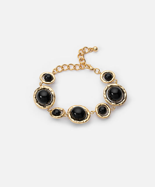 Multi-Piece Contrast Bead Bracelet