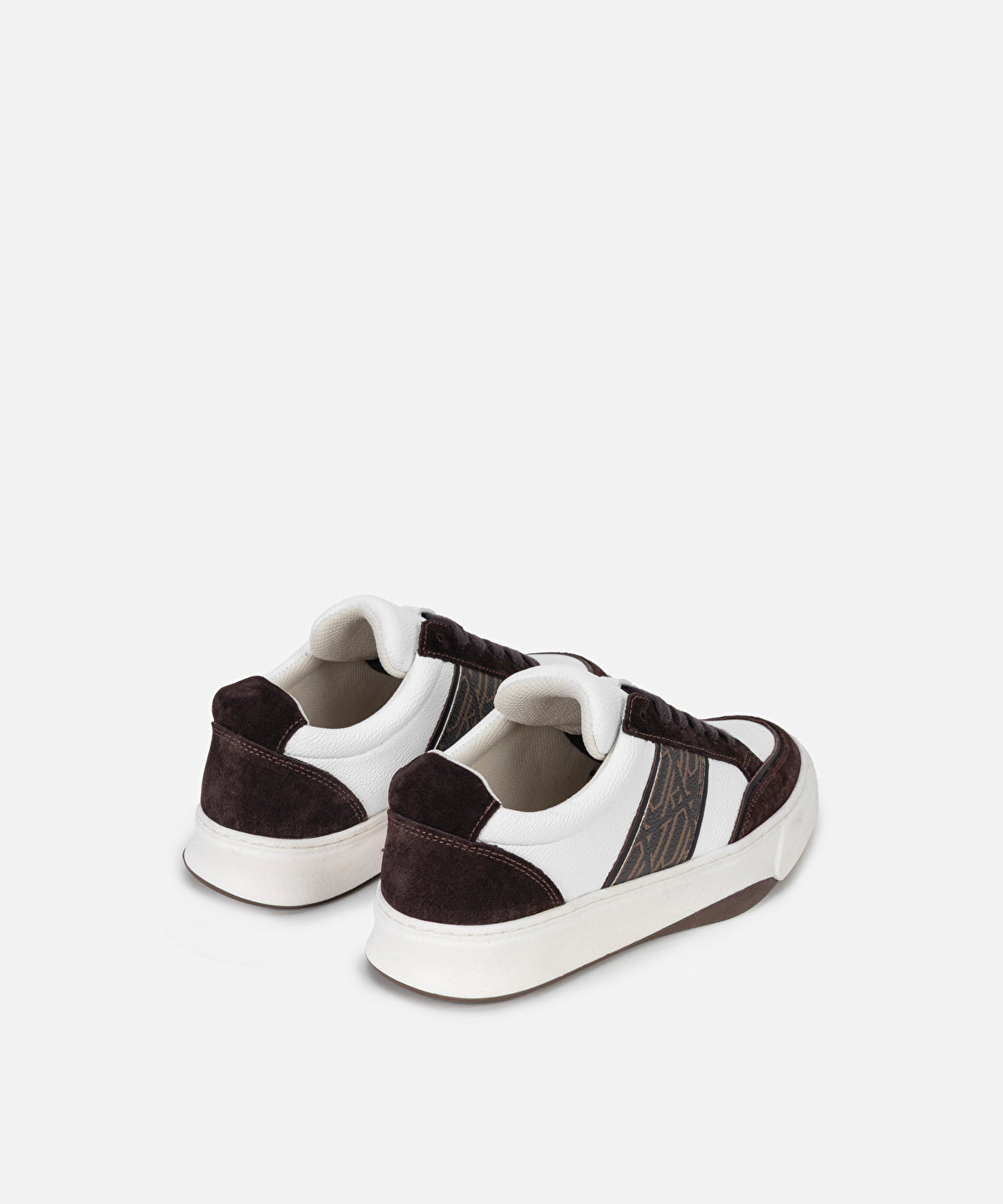 Zoomed Monogram Print Sneakers