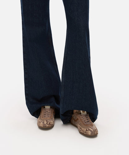 Snake-Detail Sneakers