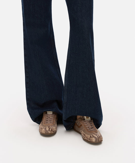 Snake-Detail Sneakers