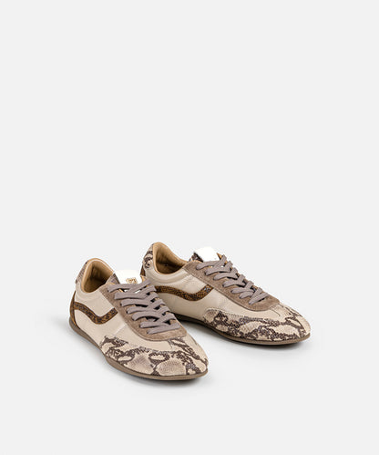 Snake-Detail Sneakers