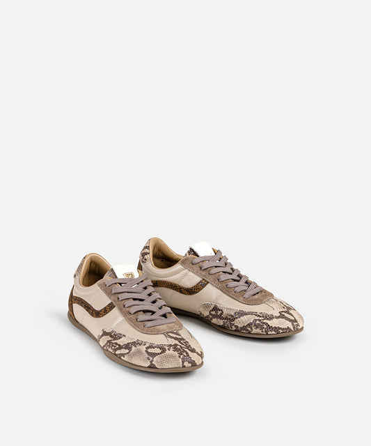 Snake-Detail Sneakers