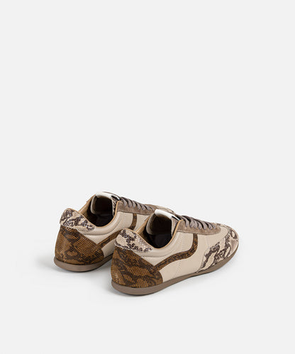 Snake-Detail Sneakers