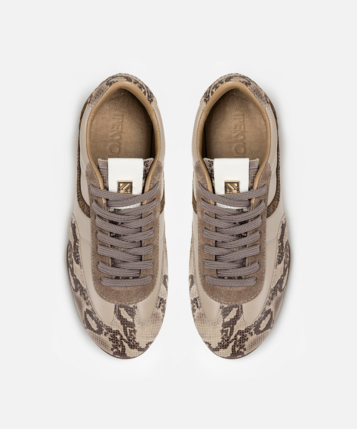 Zoomed Snake-Detail Sneakers