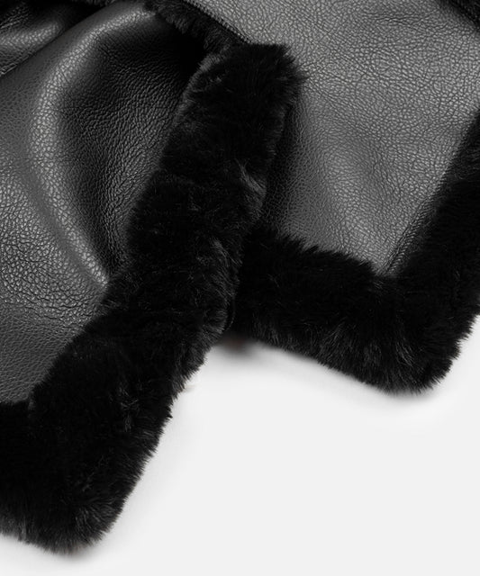 Pull Through Faux Fur Scarf