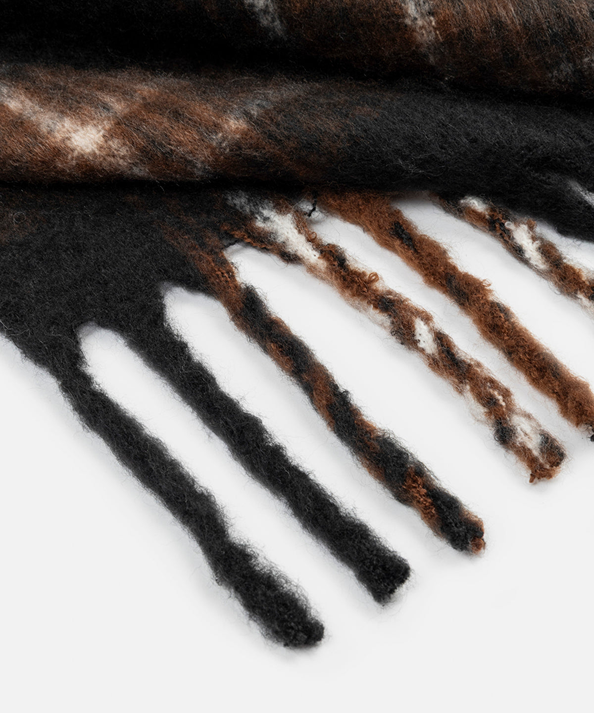 Fringed Plaid Scarf