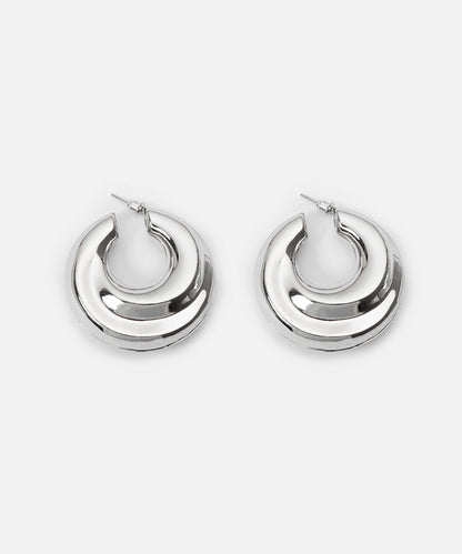 Textured Maxi Hoop Earrings