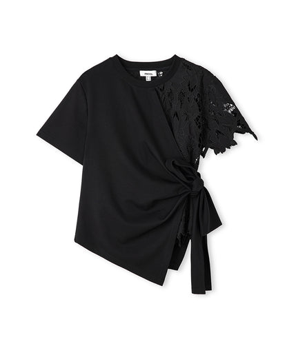 Mixed Asymmetric T-Shirt 