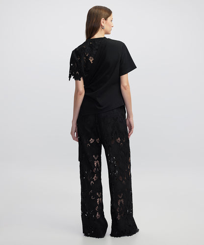 Mixed Asymmetric T-Shirt 