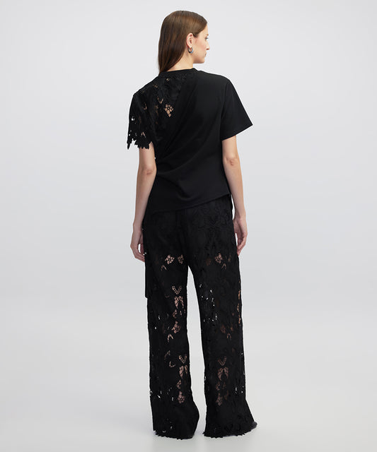 Mixed Asymmetric T-Shirt 