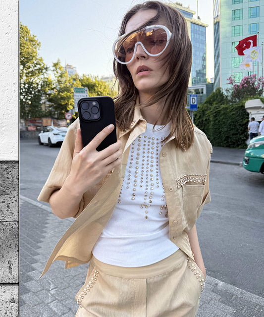 Embellished Tank Top