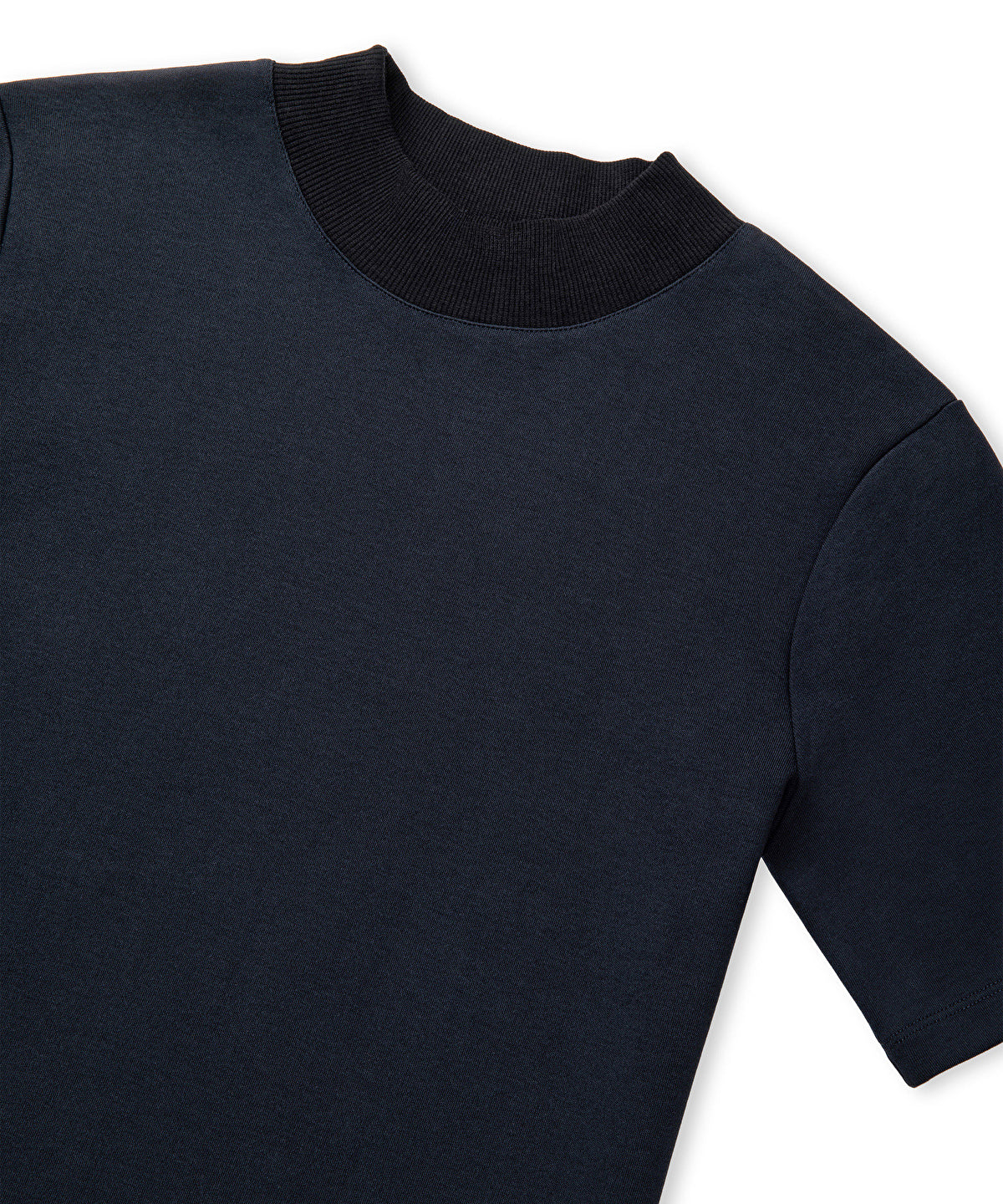 Ribbed Neck T-Shirt