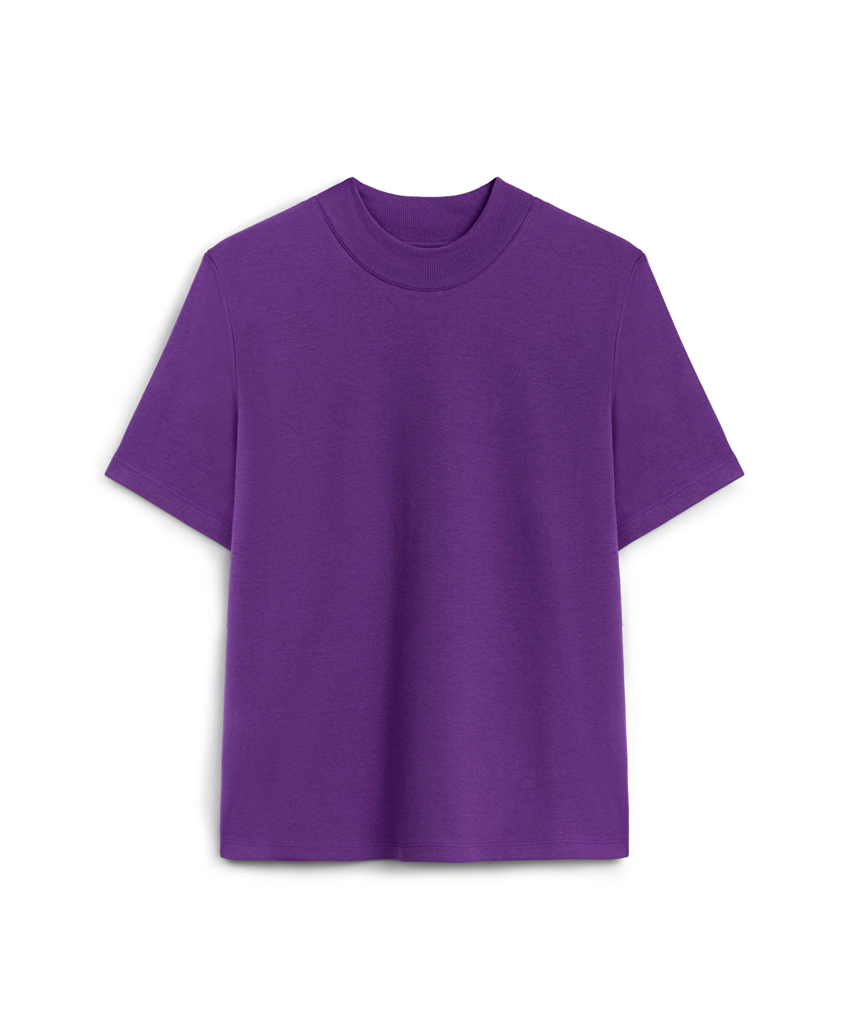 Zoomed Ribbed Neck T-Shirt