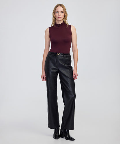 High-Neck Basic T-Shirt