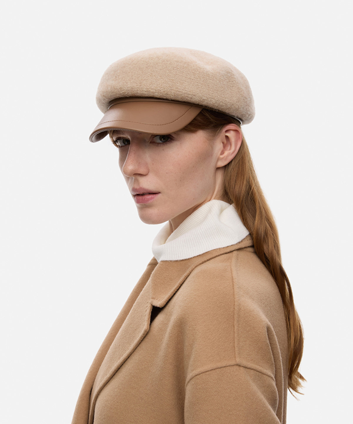 Zoomed Color-Block Wool-Blend Hat