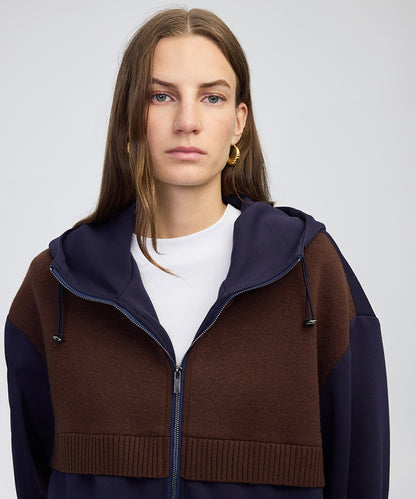 Mixed Hooded Sweatshirt