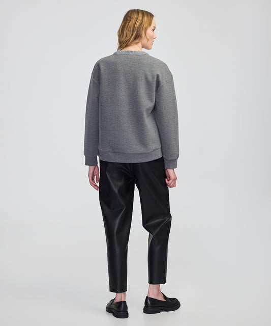 3D Floral Embellished Sweatshirt