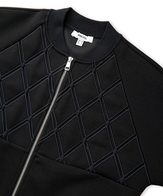 Embroidered Zip-Up Sweatshirt