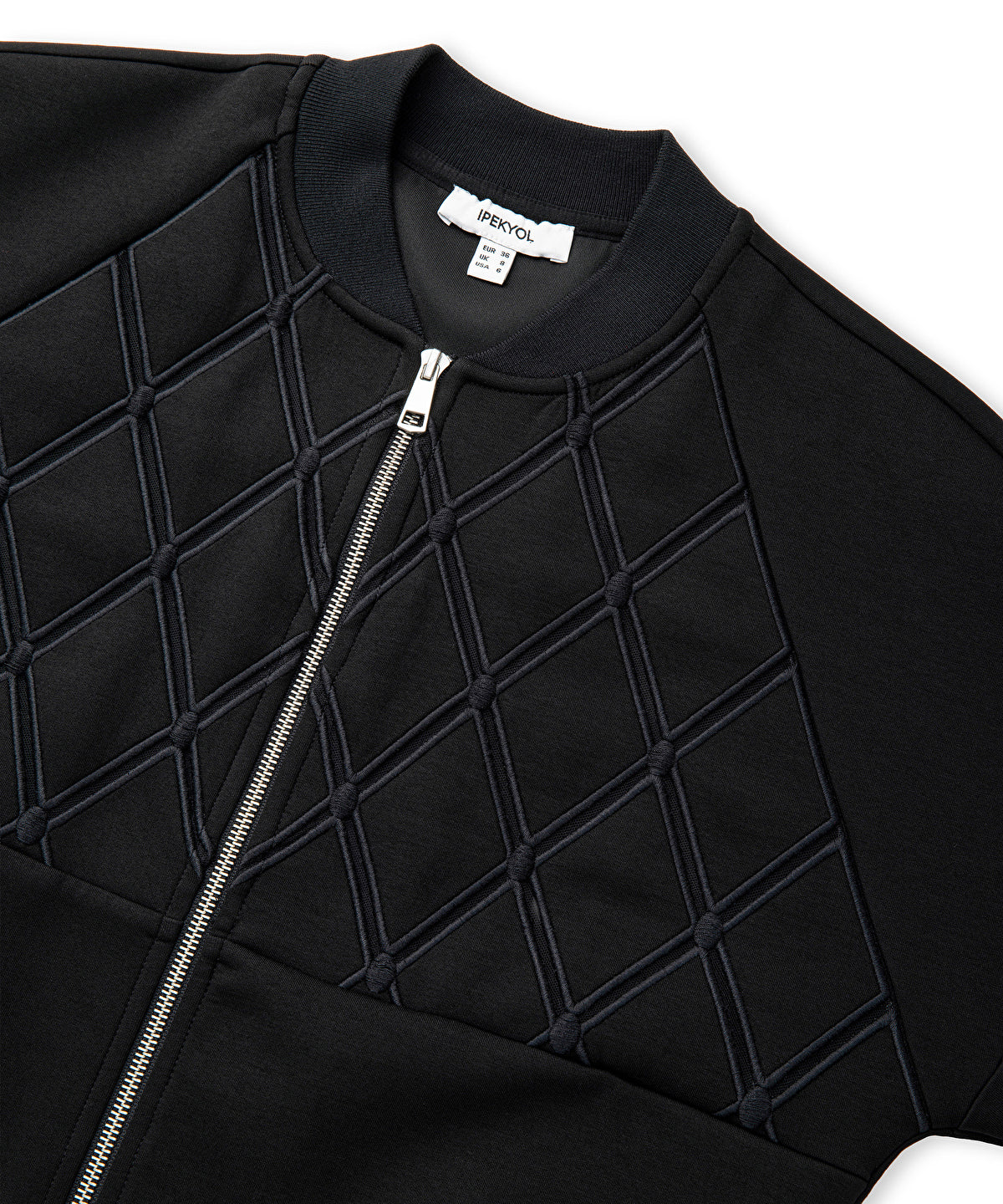 Zoomed Embroidered Zip-Up Sweatshirt