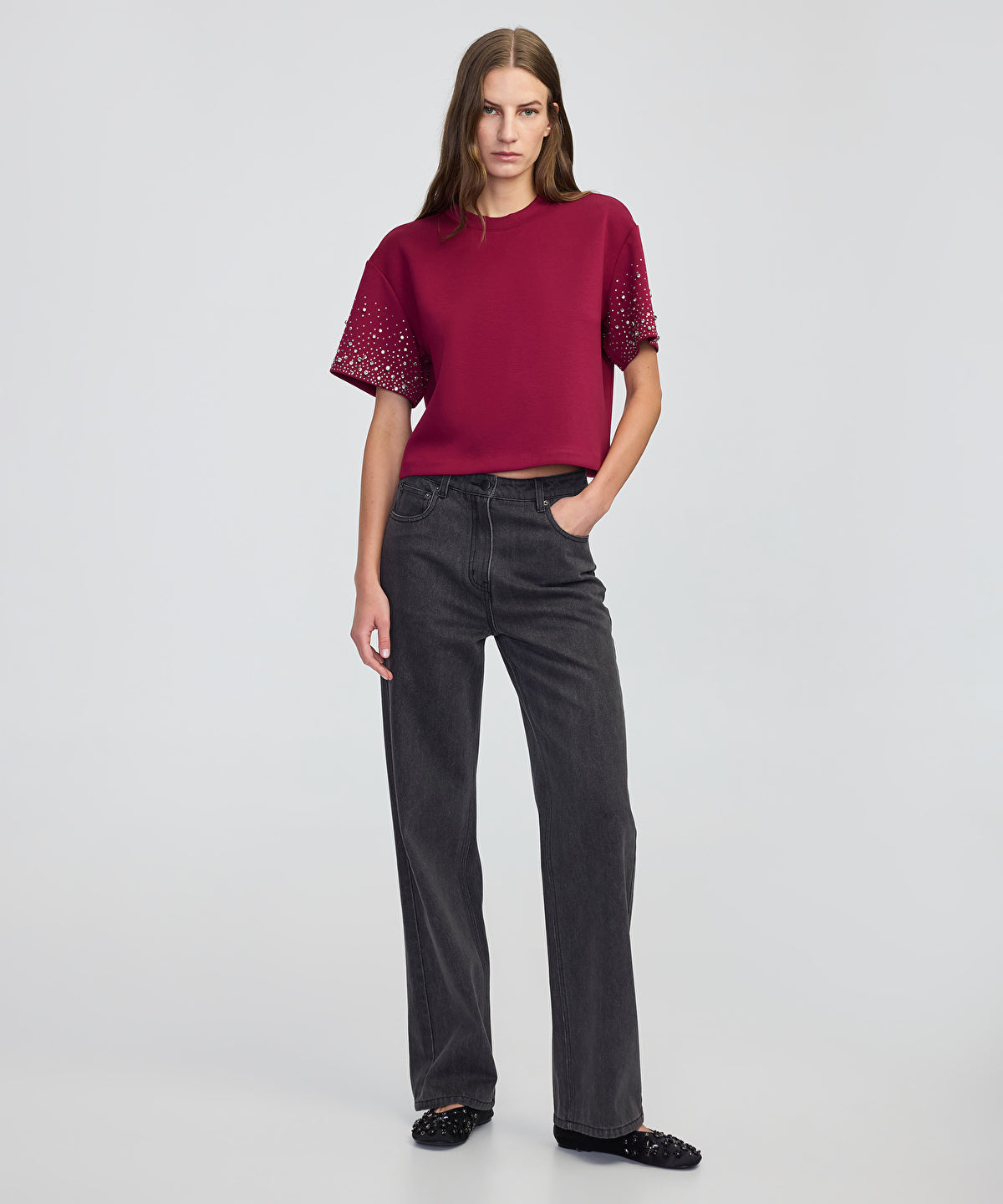 Zoomed Embellished Sweatshirt