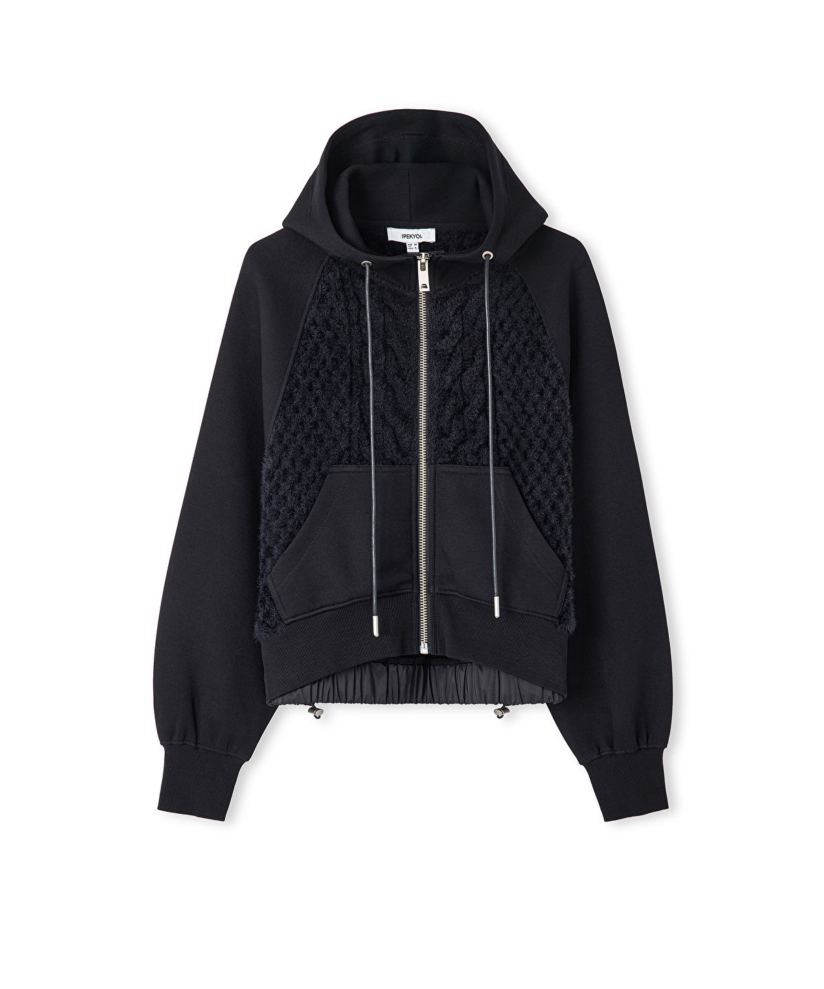 Zoomed Adjustable Waist Mixed Sweatshirt