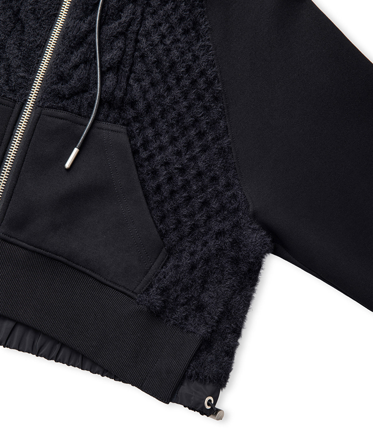 Zoomed Adjustable Waist Mixed Sweatshirt