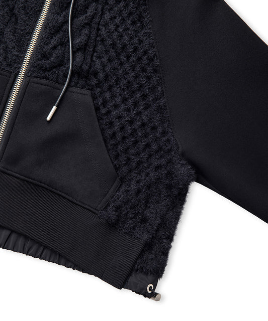 Adjustable Waist Mixed Sweatshirt