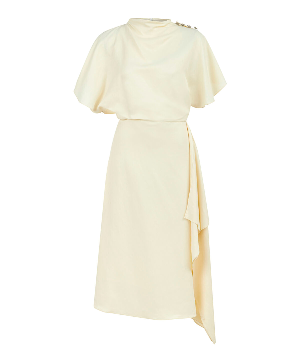 Zoomed Embellished Asymmetric Dress