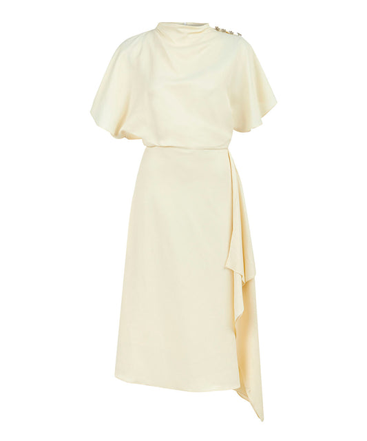 Embellished Asymmetric Dress