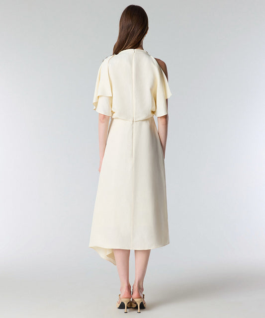 Embellished Asymmetric Dress