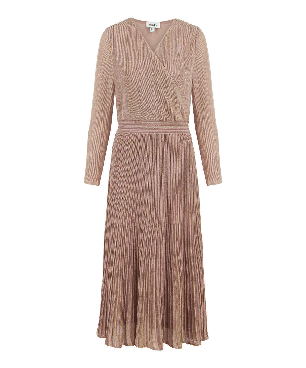 Lurex Knit Wrap Dress
