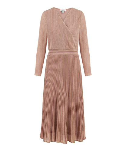 Lurex Knit Wrap Dress