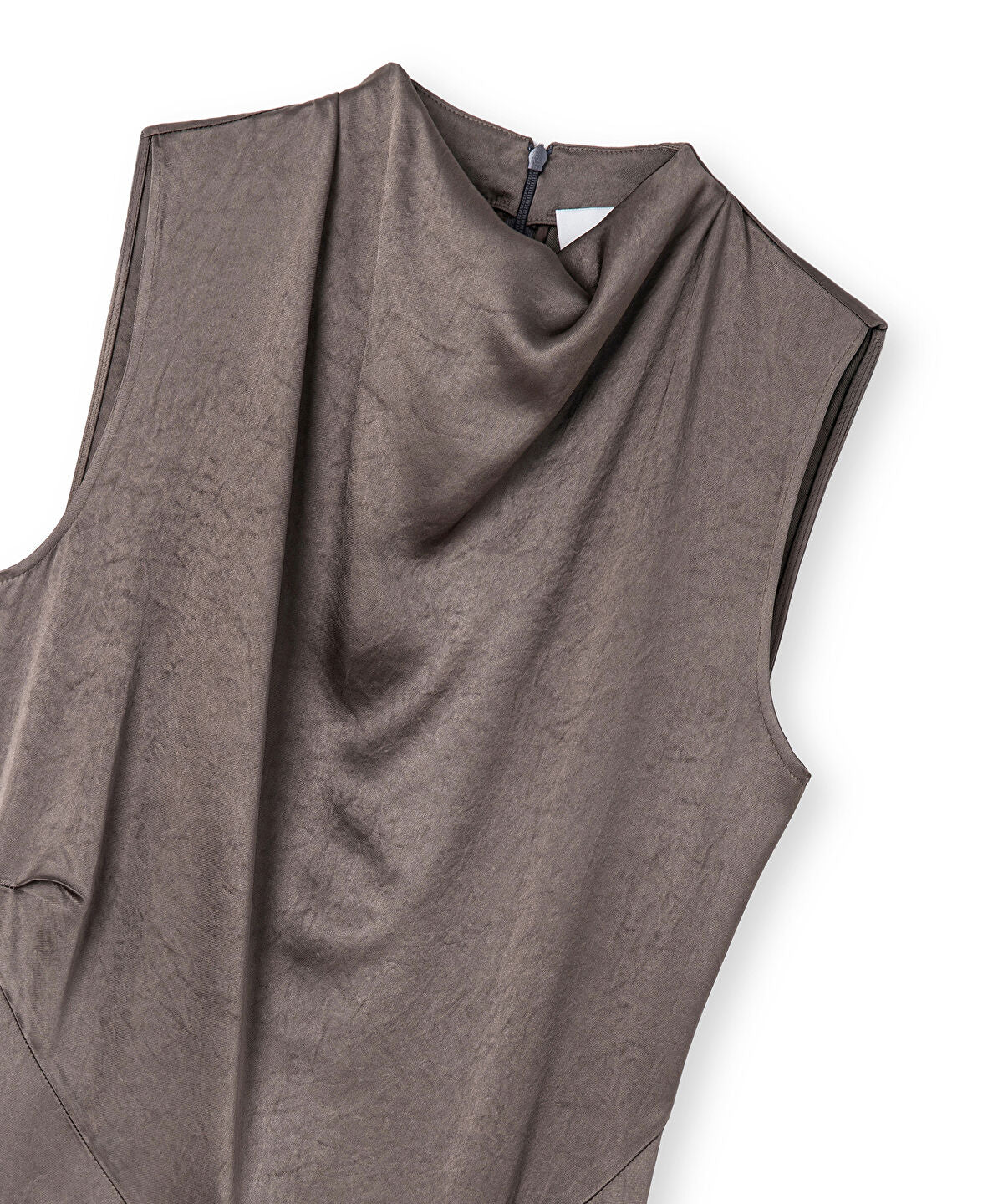 Cowl-Neck Midi Dress