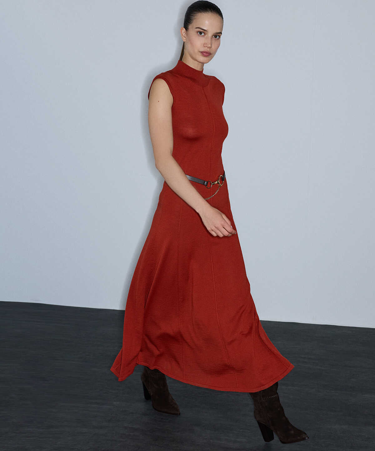 Belted Knit Dress