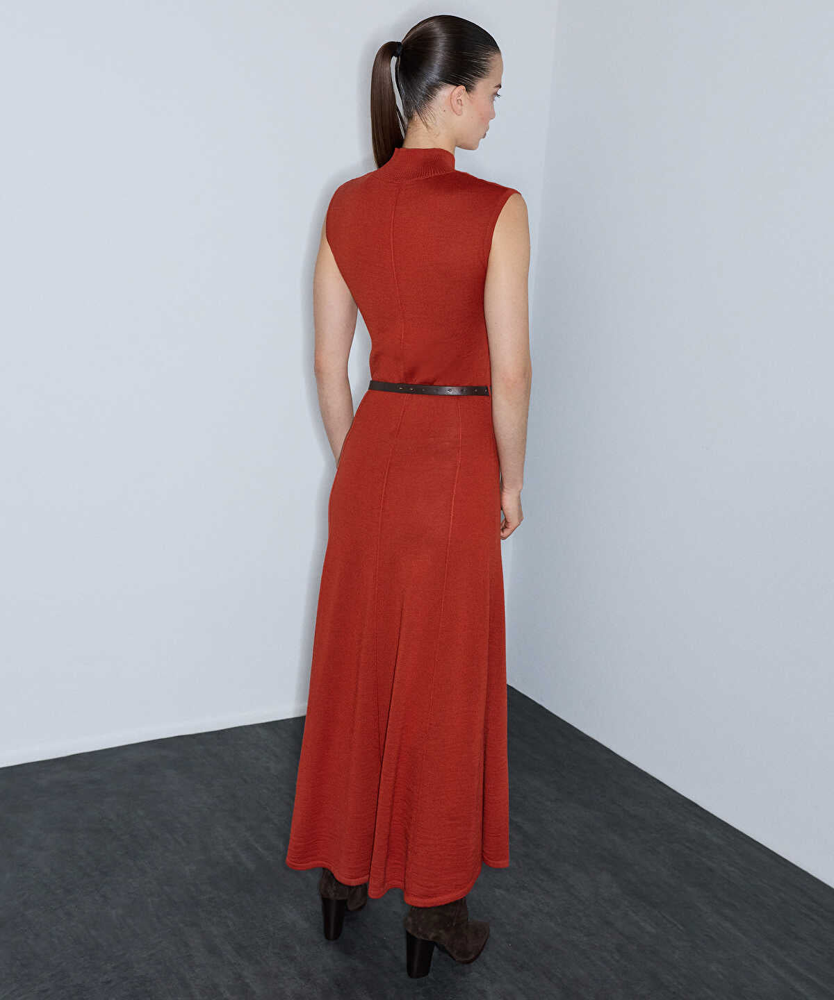 Belted Knit Dress