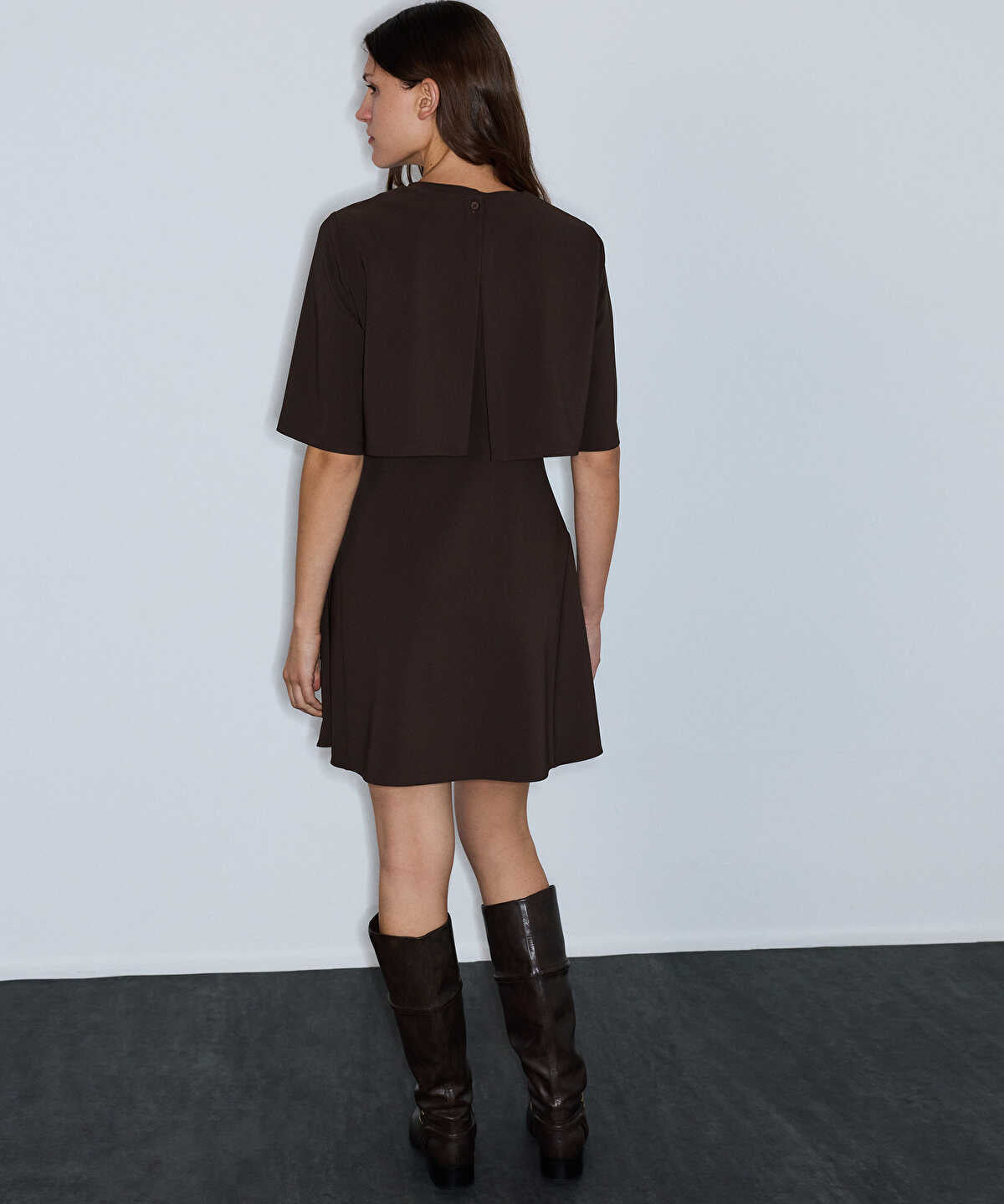 Two-Piece Dress With Chain Belt