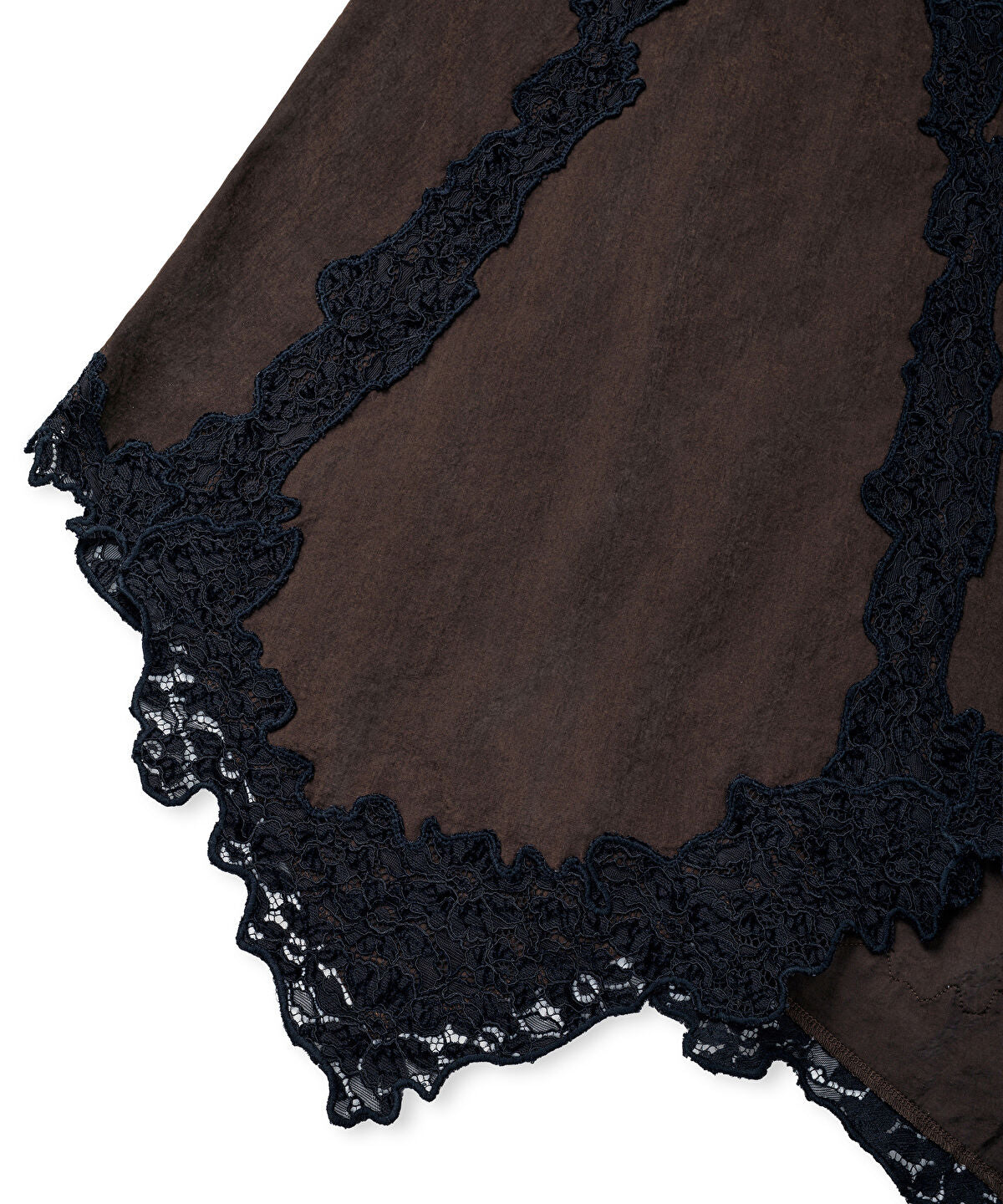 Zoomed Lace-Trim V-Neck Dress