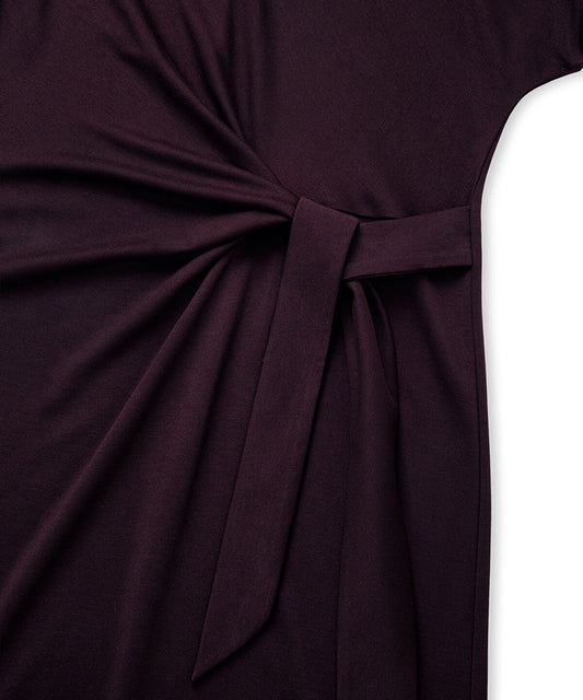 Tie-Waist Jersey Dress