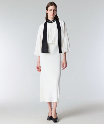 Two-Piece Effect Midi Dress