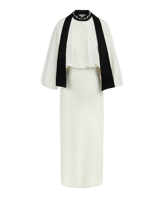 Two-Piece Effect Midi Dress