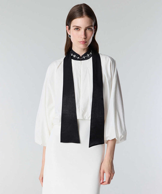 Two-Piece Effect Midi Dress