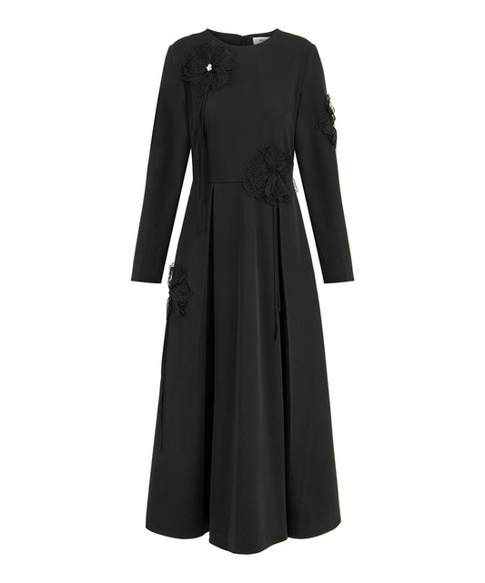 Floral Applique Dress