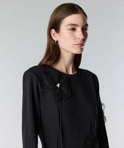 Floral Applique Dress