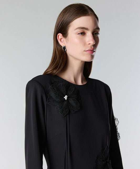 Floral Applique Dress