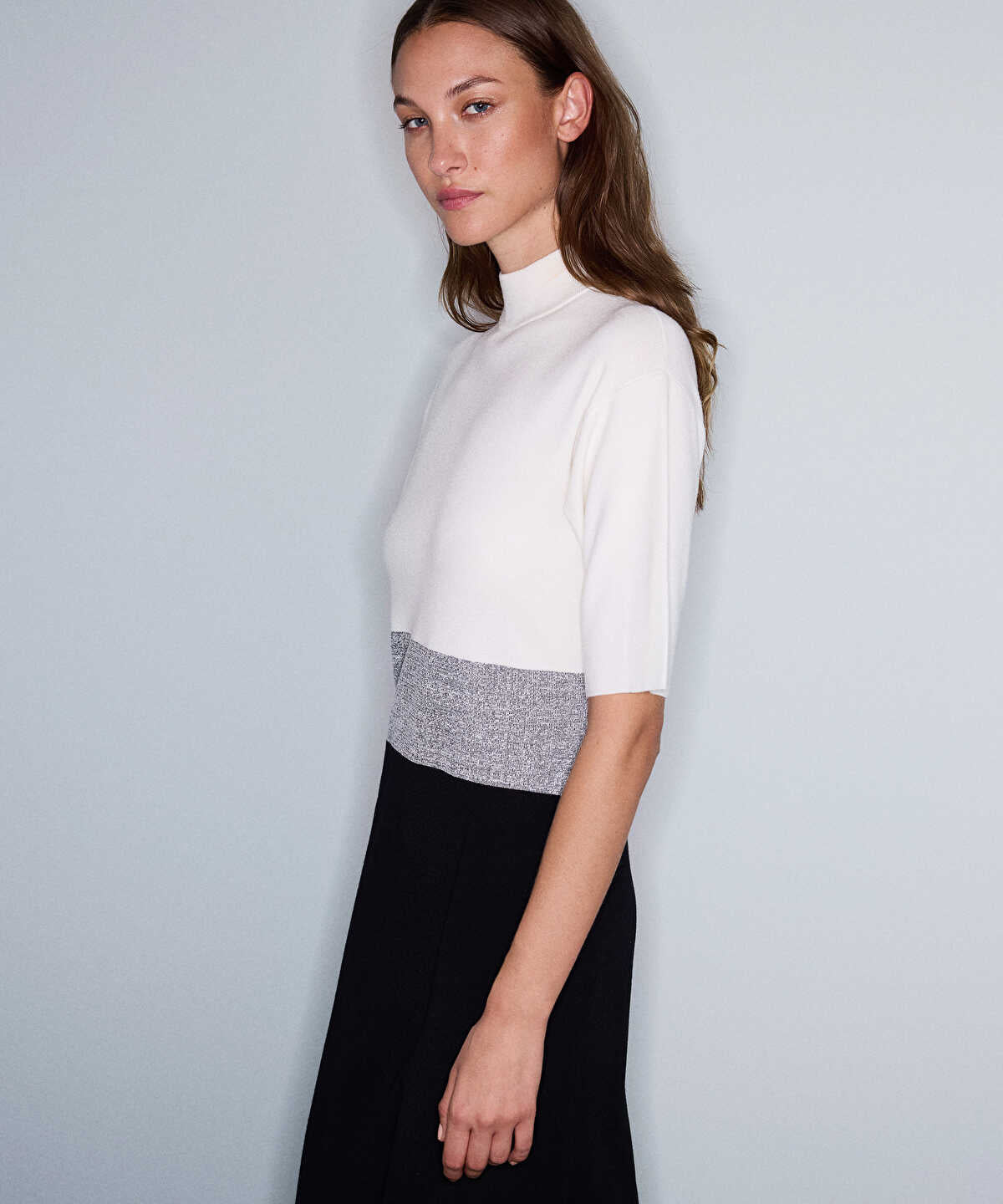 Color-Block Knit Dress