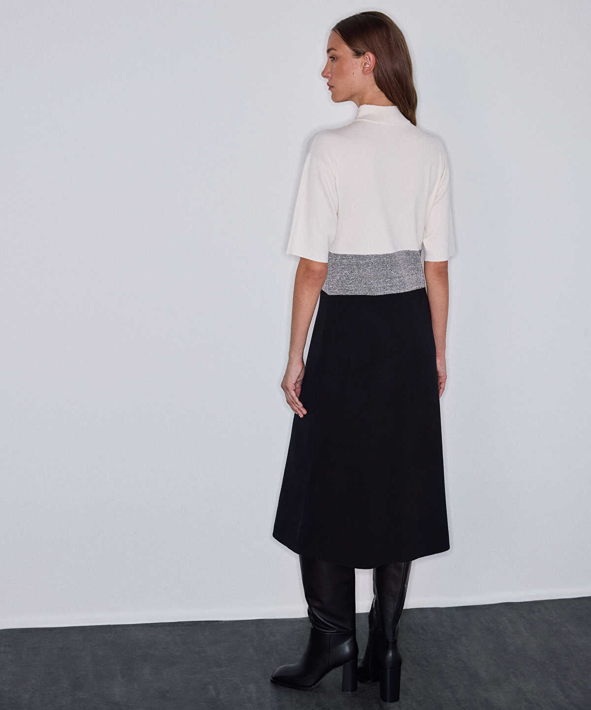 Color-Block Knit Dress