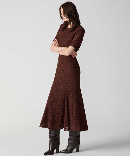 Lace Mermaid Midi Dress