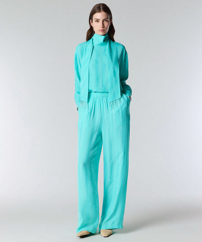Jacquard Cupro Trousers