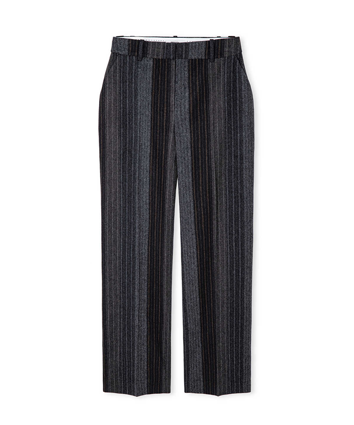 Pinstripe Wool-Blend Trousers
