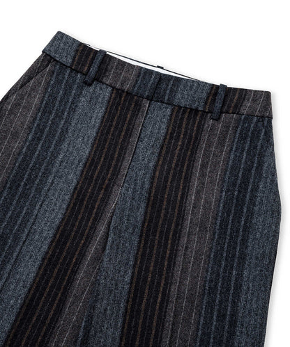 Pinstripe Wool-Blend Trousers
